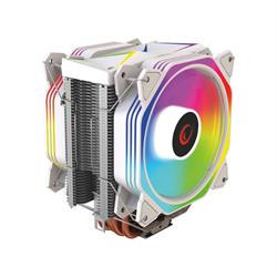 Rampage OCTAGON C60 Beyaz 2x120mm ARGB Hava Soğutmalı İşlemci Soğutucu